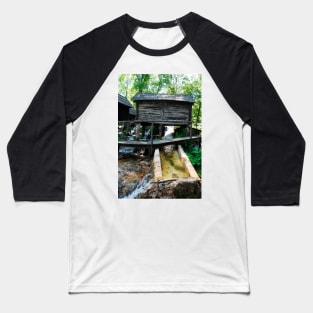 Mini Watermills on Pliva Lake Baseball T-Shirt